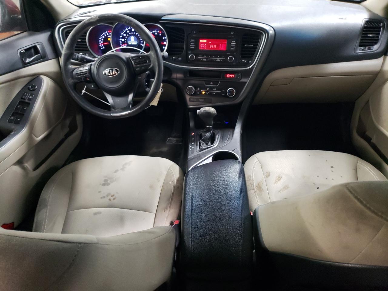 2014 KIA Optima VIN 5XXGM4A7XEG283793 Copart auction photo, side / front end damage thumbnail 8