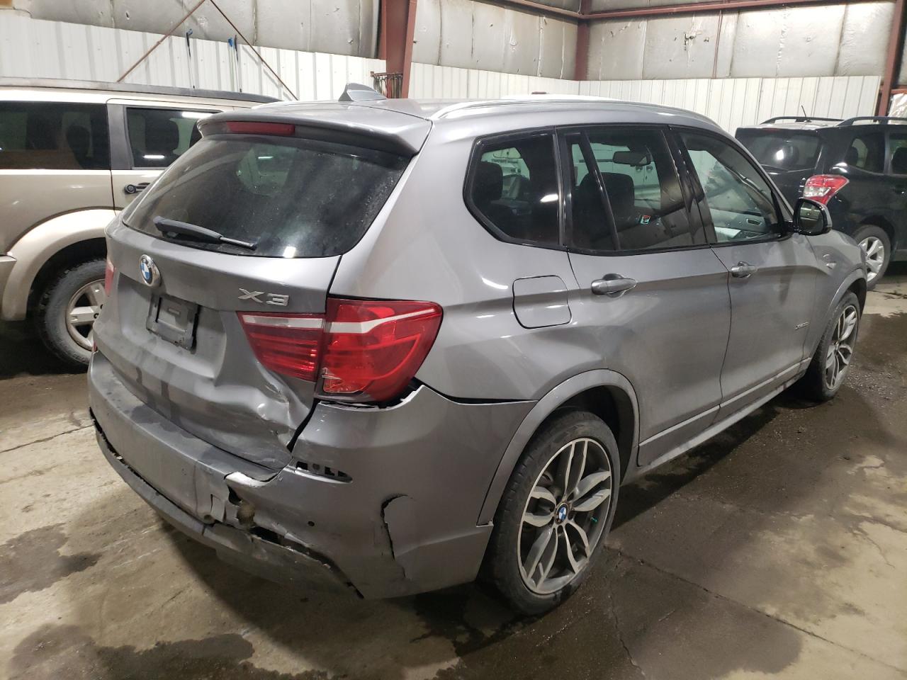 2015 BMW X3 VIN 5UXWX7C5XF0K34126 Copart auction photo, rear end damage thumbnail 3