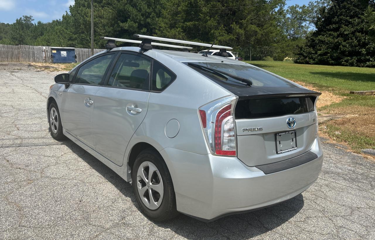 2014 Toyota Prius VIN JTDKN3DU8E1792408 Copart auction photo, normal wear / minor dent/scratches damage thumbnail 3