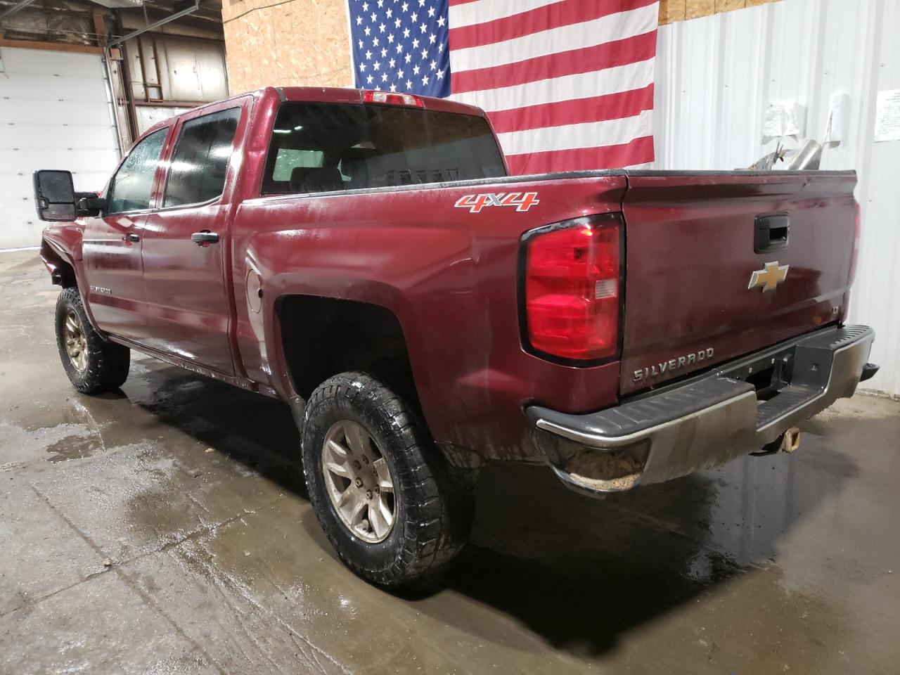 2014 Chevrolet Silverado VIN 3GCUKREC4EG185191 Copart auction photo, front end damage thumbnail 2