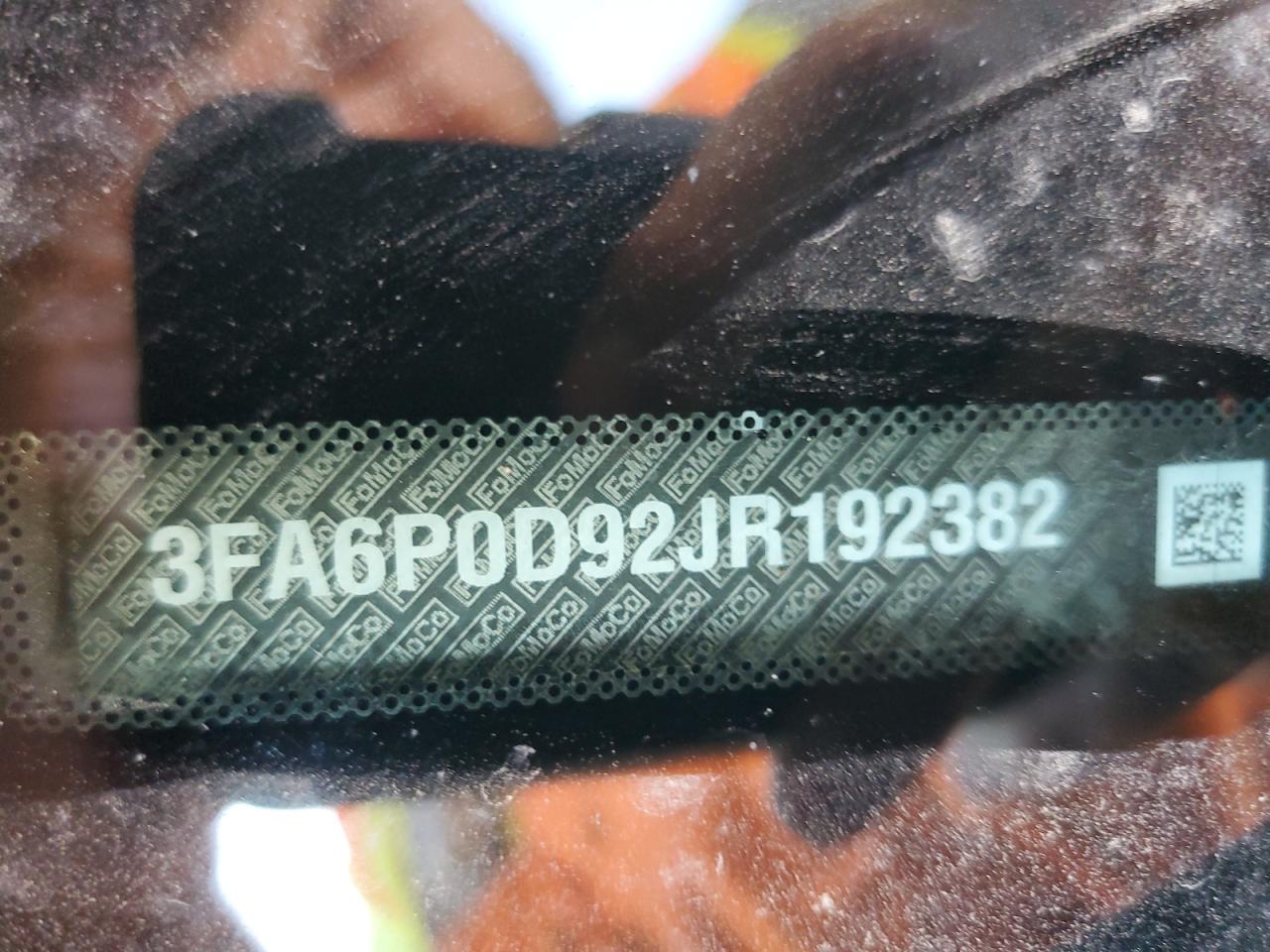 2018 Ford Fusion VIN 3FA6P0D92JR192382 Copart auction photo, front end damage thumbnail 13