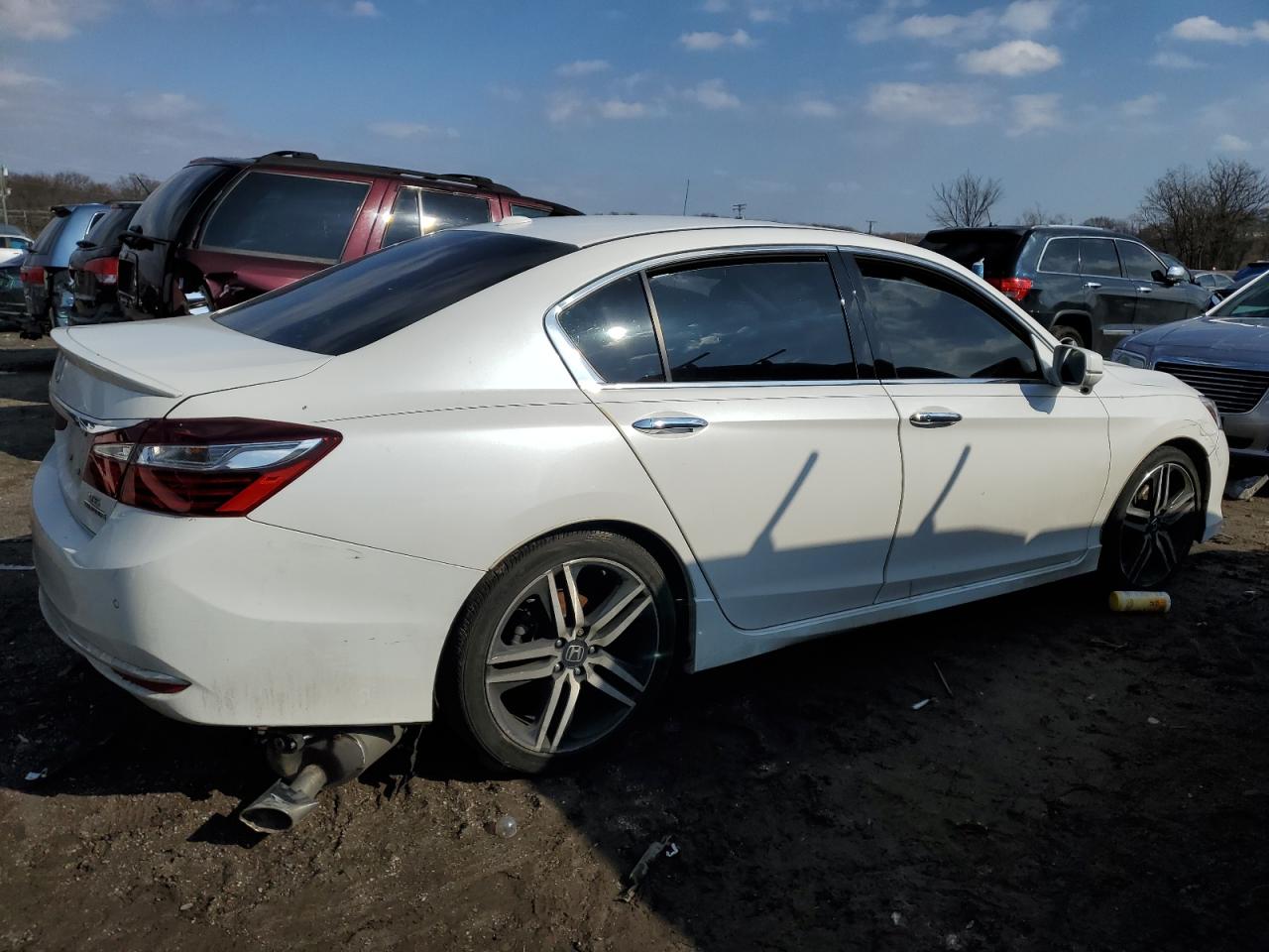 2016 Honda Accord VIN 1HGCR3F99GA021414 Copart auction photo, front end / undercarriage damage thumbnail 3