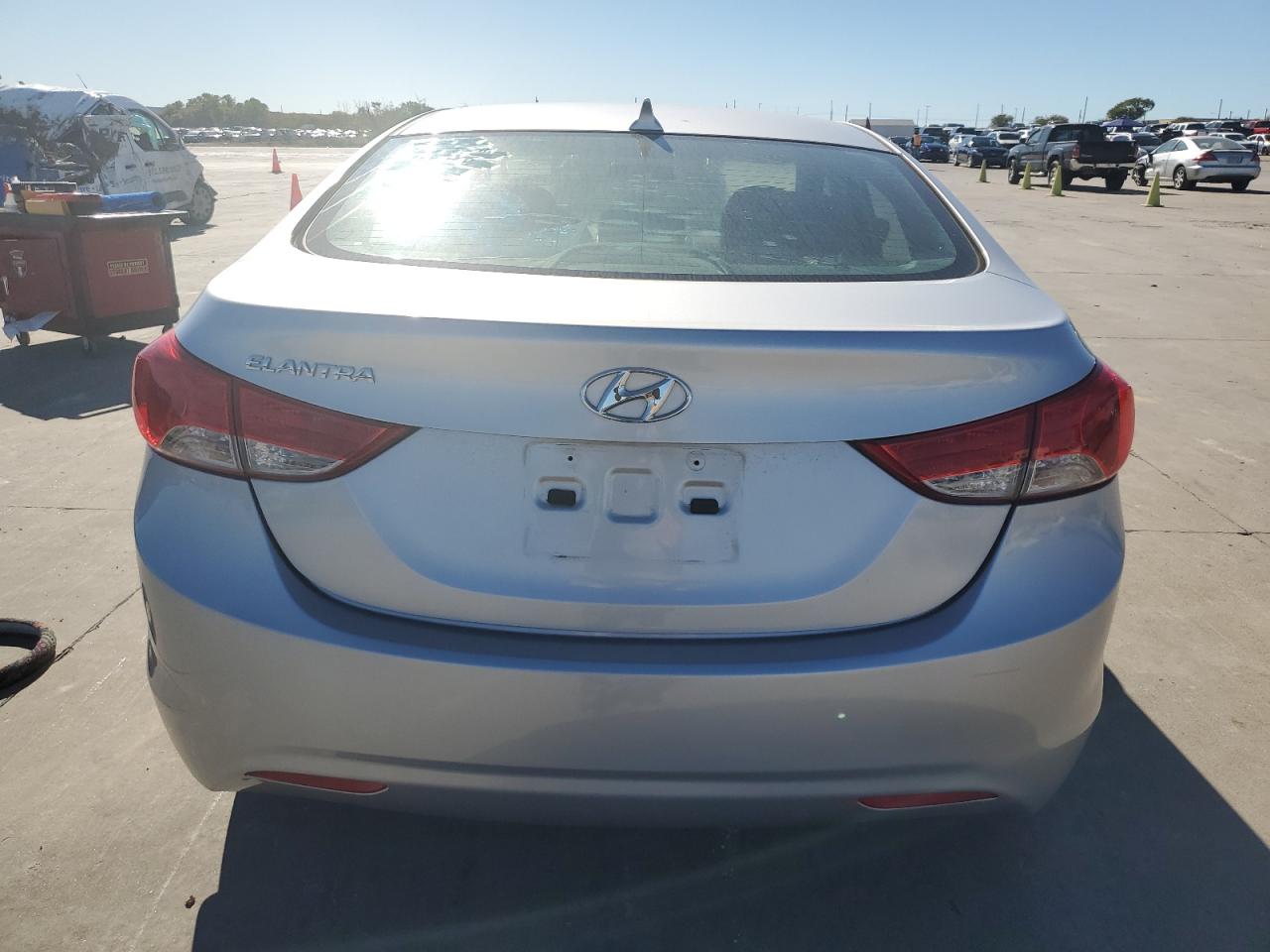 2013 Hyundai Elantra VIN 5NPDH4AE7DH375176 Copart auction photo, side / front end damage thumbnail 6