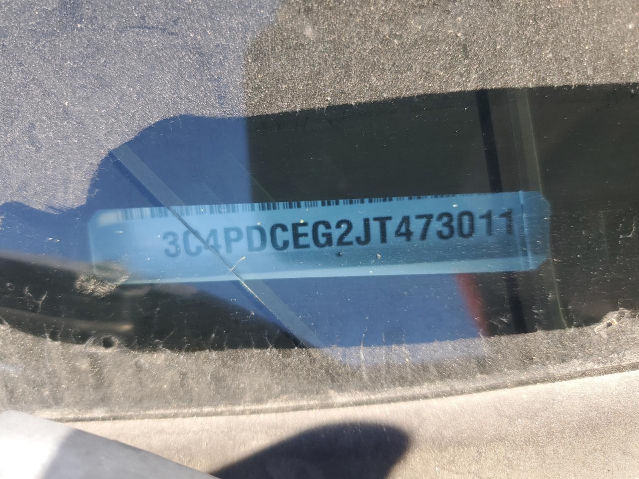 2018 Dodge Journey VIN 3C4PDCEG2JT473011 Copart auction photo, rollover damage thumbnail 13