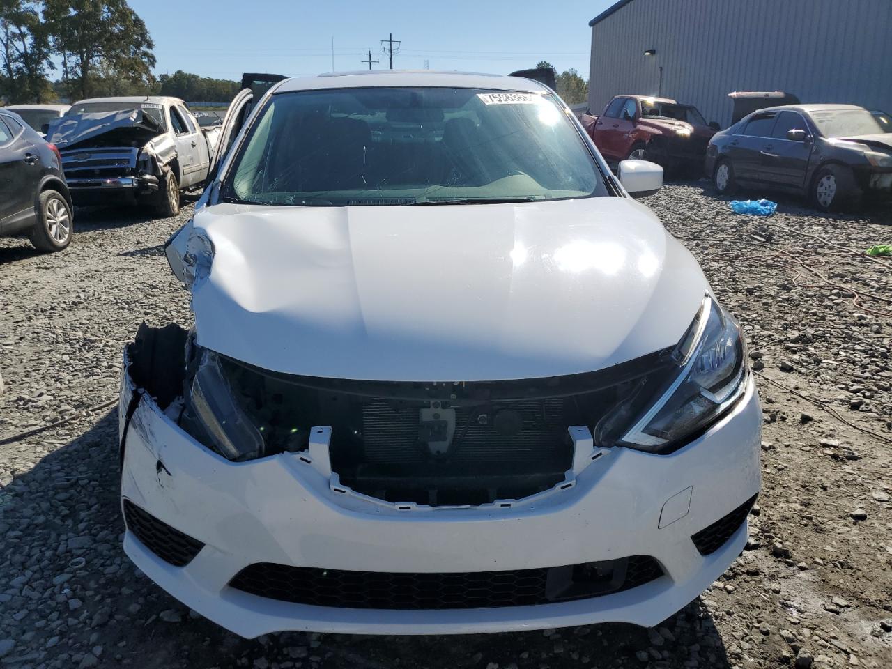 2019 Nissan Sentra VIN 3N1AB7AP4KY252784 Copart auction photo, front end / side damage thumbnail 5