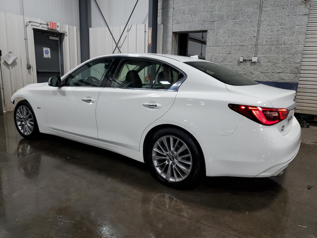 2019 Infiniti Q50 VIN JN1EV7AR7KM550324 Copart auction photo, front end / side damage thumbnail 2