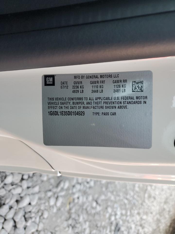 2013 Cadillac CTS VIN 1G6DL1E35D0104929 Copart auction photo, front end damage thumbnail 12