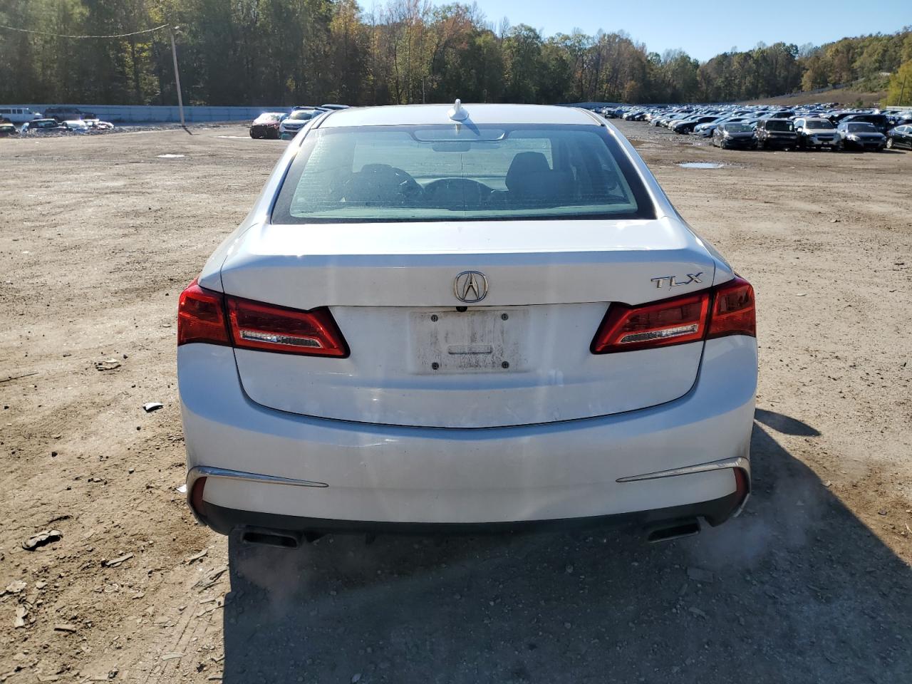 2018 Acura TLX VIN 19UUB2F57JA004599 Copart auction photo, side / front end damage thumbnail 6