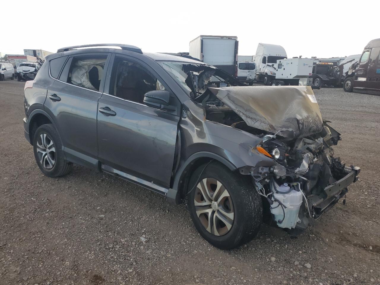 2017 Toyota RAV 4 VIN JTMZFREV5HJ700777 Copart auction photo, burn / front end damage thumbnail 4