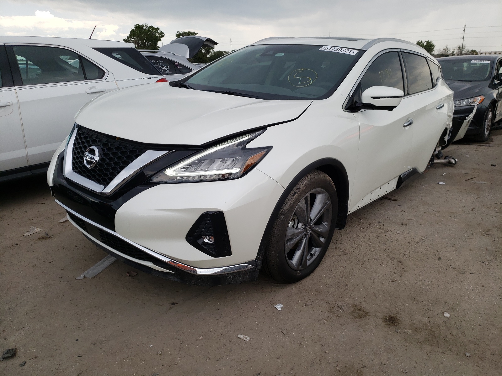 2021 Nissan Murano VIN 5N1AZ2DJ7MC131709 Copart auction photo, side damage thumbnail 2