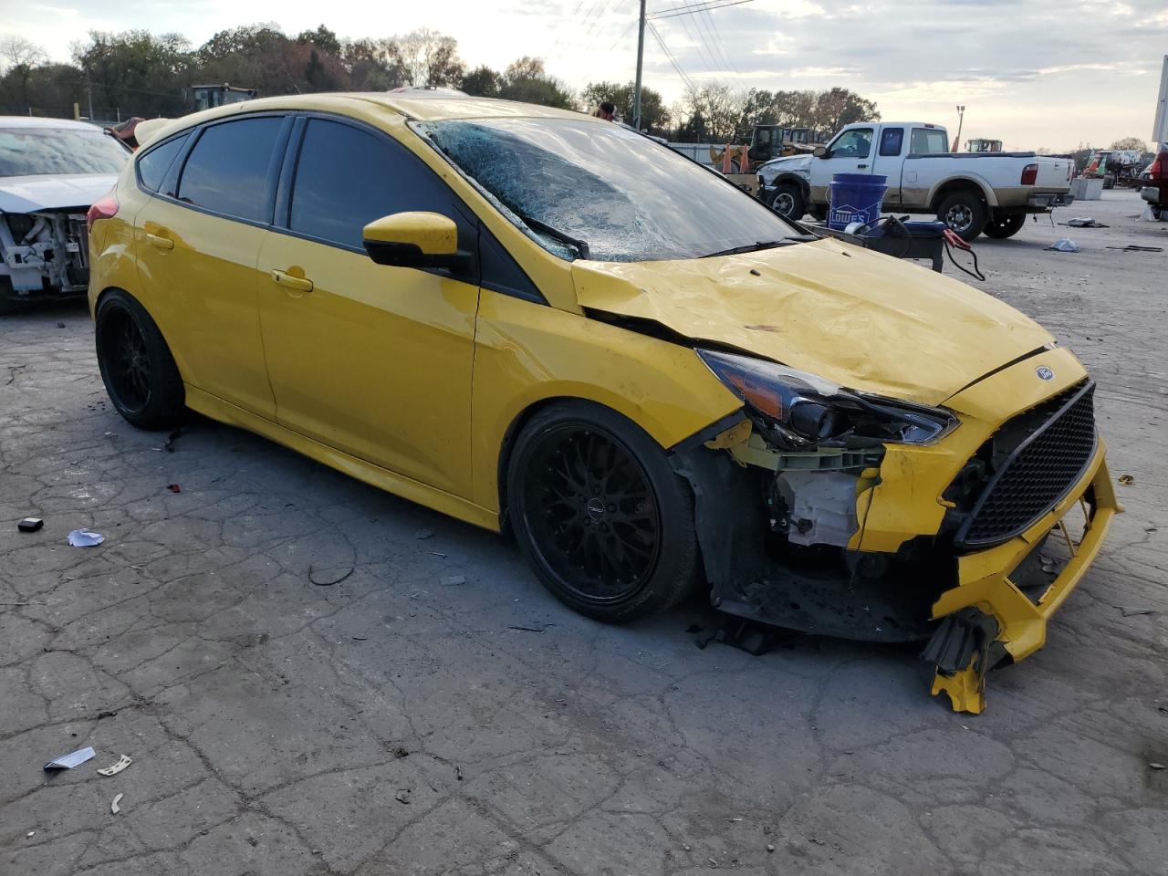 2018 Ford Focus VIN 1FADP3L90JL238414 Copart auction photo, front end damage thumbnail 4