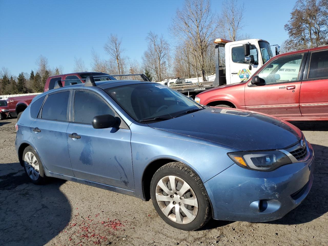 2008 Subaru Impreza VIN JF1GH61648H815642 Copart auction photo, undercarriage damage thumbnail 4