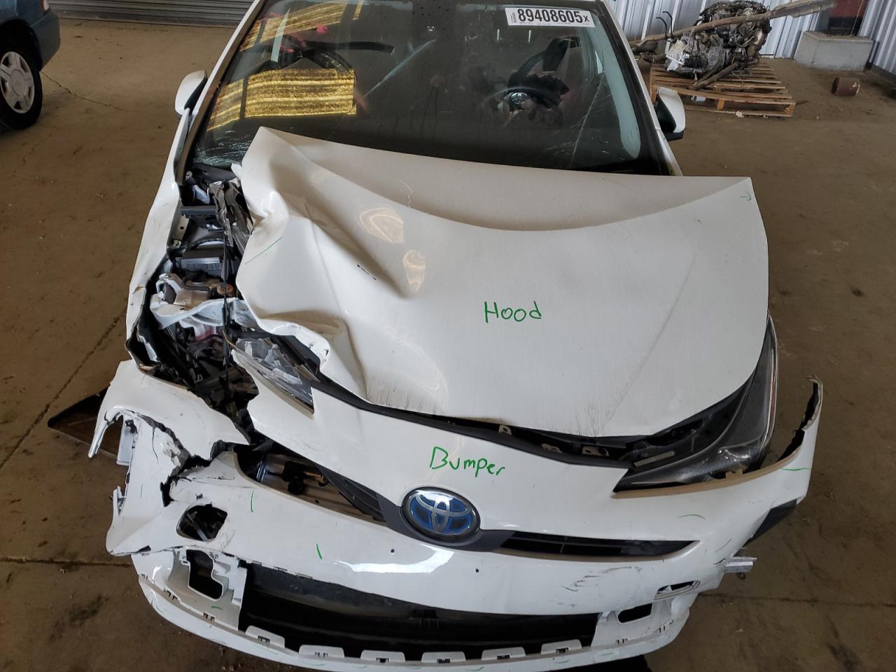 2022 Toyota Prius VIN JTDKAMFU9N3184433 Copart auction photo, front end / rear end damage thumbnail 11