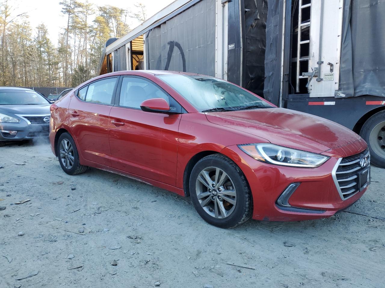 2017 Hyundai Elantra VIN 5NPD84LF6HH017627 Copart auction photo, minor dent/scratches damage thumbnail 4