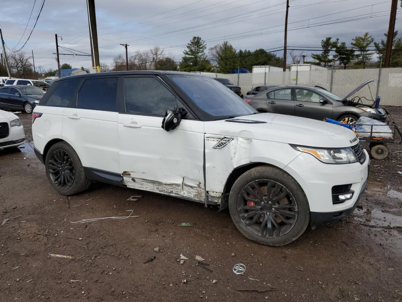 2016 Land Rover Range Rover VIN SALWR2EF9GA549492 Copart auction photo, side / front end damage thumbnail 4
