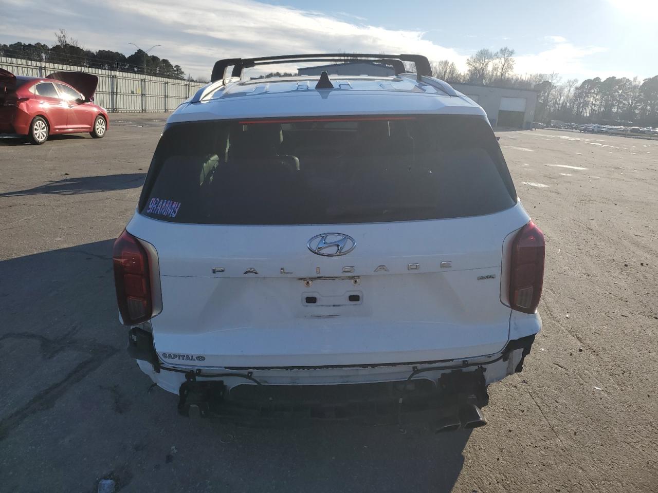 2022 Hyundai Palisade VIN KM8R7DHEXNU340570 Copart auction photo, all over damage thumbnail 6