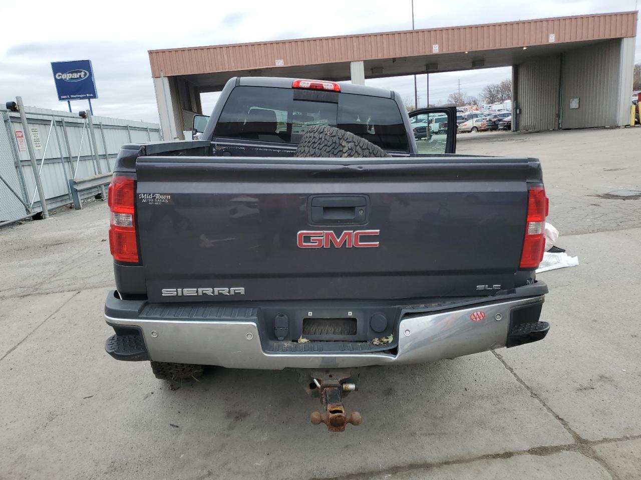 2016 GMC Sierra VIN 1GT12SE84GF140066 Copart auction photo, rollover damage thumbnail 6