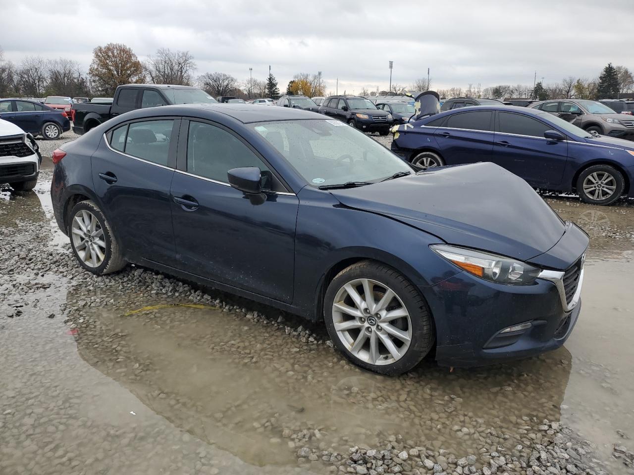 2017 Mazda 3 VIN JM1BN1V70H1115239 Copart auction photo, front end / rear end damage thumbnail 4