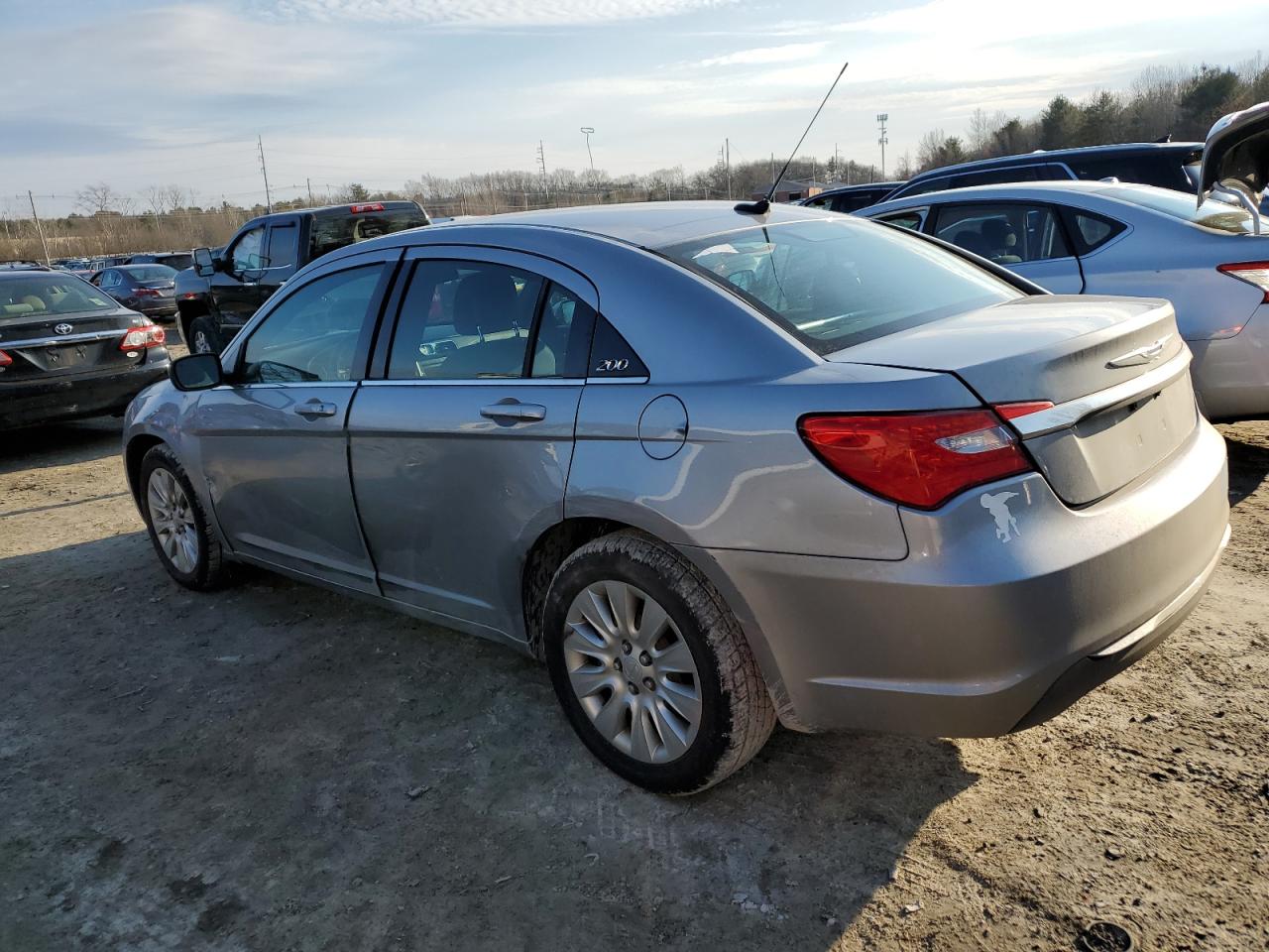 2014 Chrysler 200 VIN 1C3CCBAB5EN231331 Copart auction photo, side damage thumbnail 2