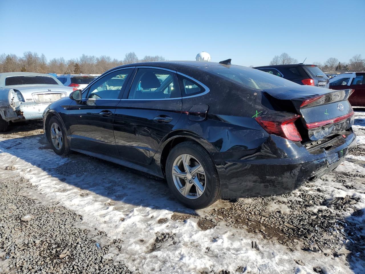 2022 Hyundai Sonata VIN KMHL24JA6NA213506 Copart auction photo, rear end damage thumbnail 2