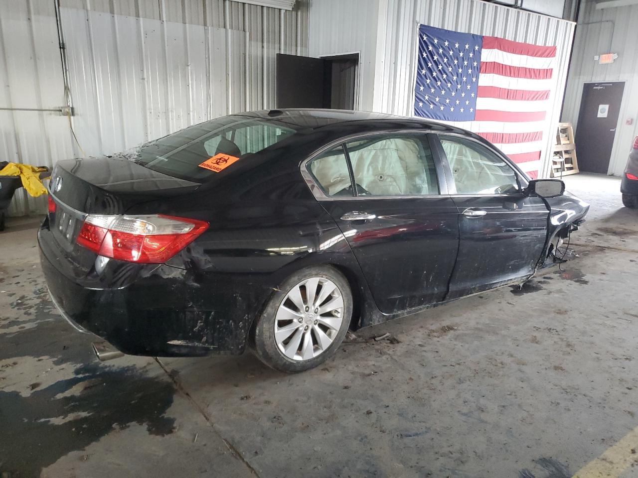 2014 Honda Accord VIN 1HGCR2F81EA264004 Copart auction photo, front end / side damage thumbnail 3