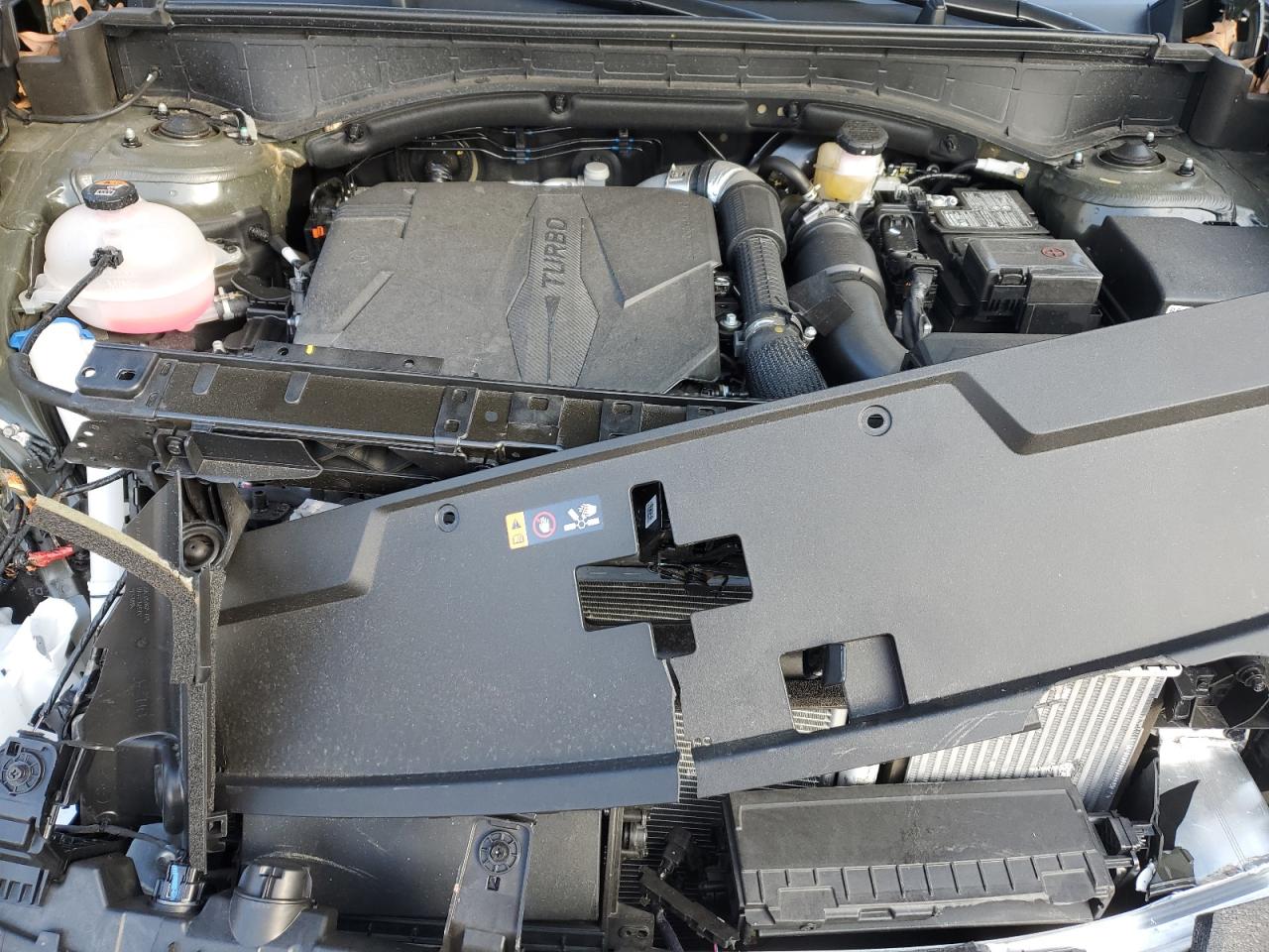 2025 Hyundai Santa Fe VIN 5NMP3DGL7SH070563 Copart auction photo, front end / side damage thumbnail 11