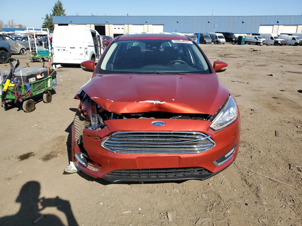 2018 Ford Focus VIN 1FADP3J26JL243932 Copart auction photo, front end damage thumbnail 5