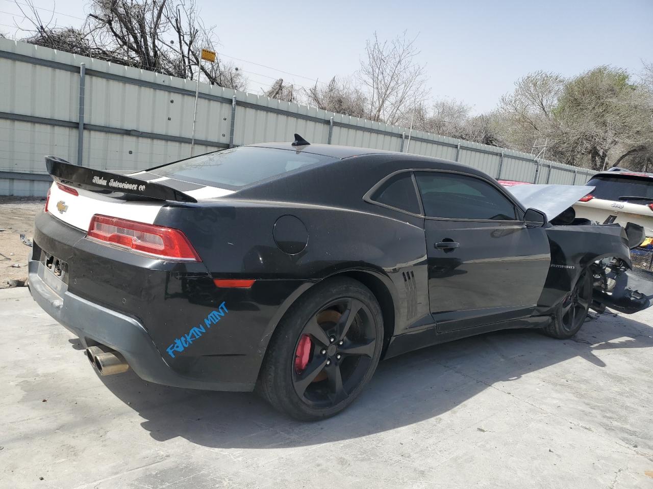 2014 Chevrolet Camaro VIN 2G1FT1EW2E9256750 Copart auction photo, front end damage thumbnail 3