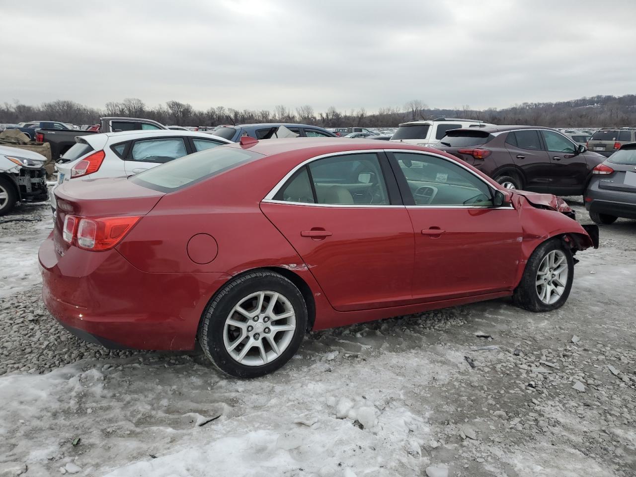 2013 Chevrolet Malibu VIN 1G11D5RR1DF105682 Copart auction photo, front end / side damage thumbnail 3