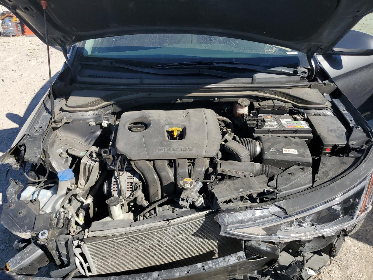 2019 Hyundai Elantra VIN 5NPD84LFXKH405581 Copart auction photo, front end damage thumbnail 11