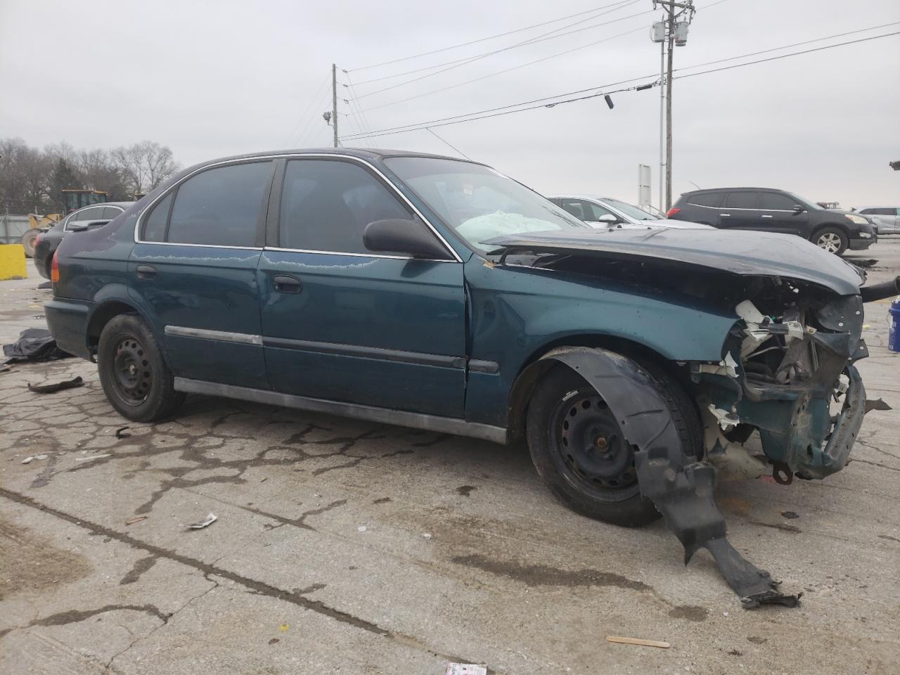 1996 Honda Civic VIN 2HGEJ6678TH509734 Copart auction photo, front end damage thumbnail 4