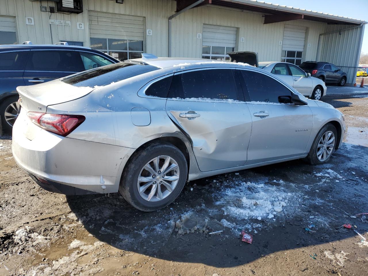 2020 Chevrolet Malibu VIN 1G1ZD5ST8LF034648 Copart auction photo, side / rear end damage thumbnail 3