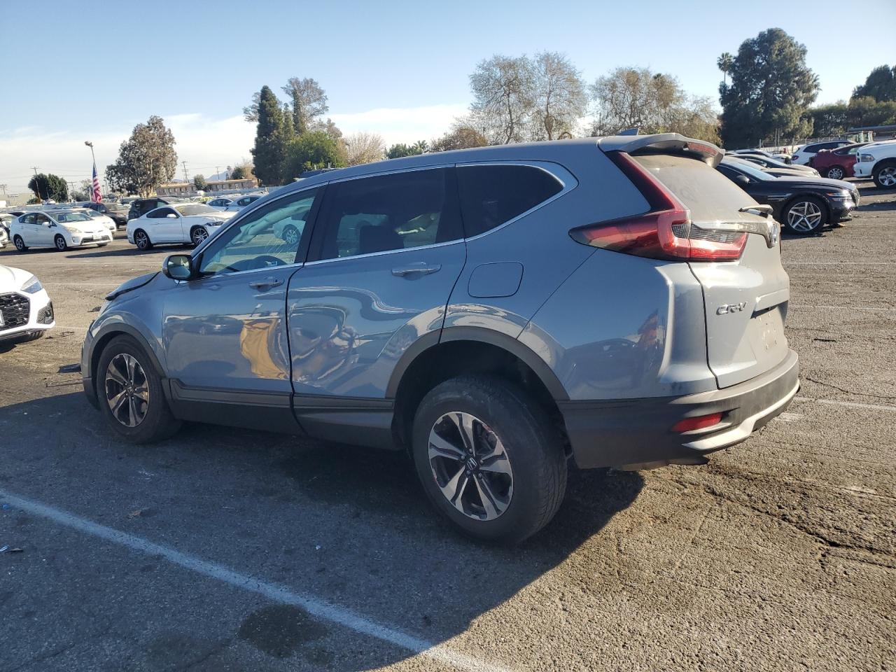 2022 Honda CR-V VIN 2HKRW1H74NH402711 Copart auction photo, side / front end damage thumbnail 2