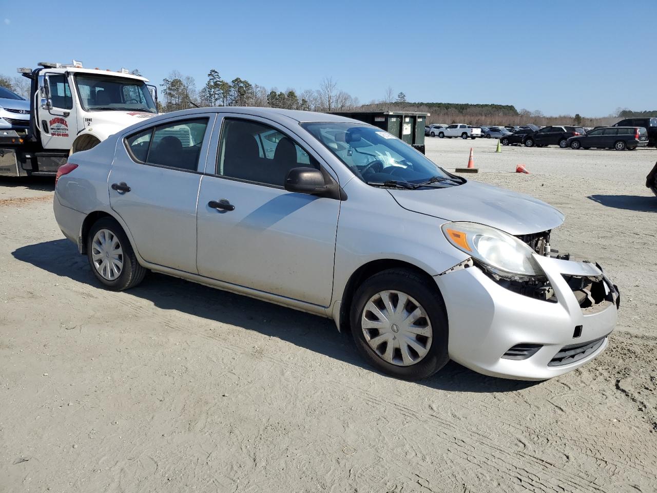 2013 Nissan Versa VIN 3N1CN7APXDL866805 Copart auction photo, front end damage thumbnail 4