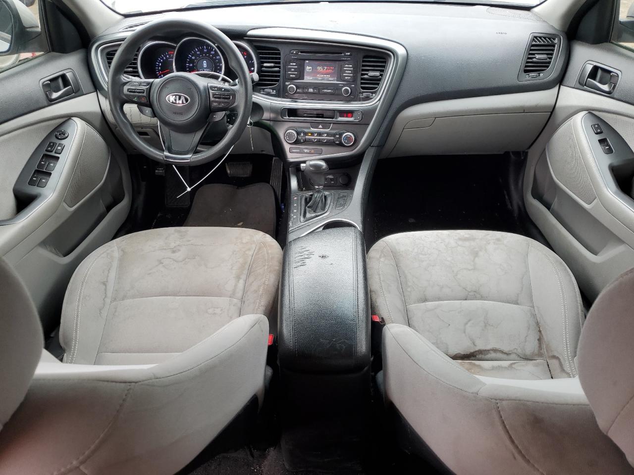 2014 KIA Optima VIN 5XXGM4A72EG335319 Copart auction photo, front end / minor dent/scratches damage thumbnail 8