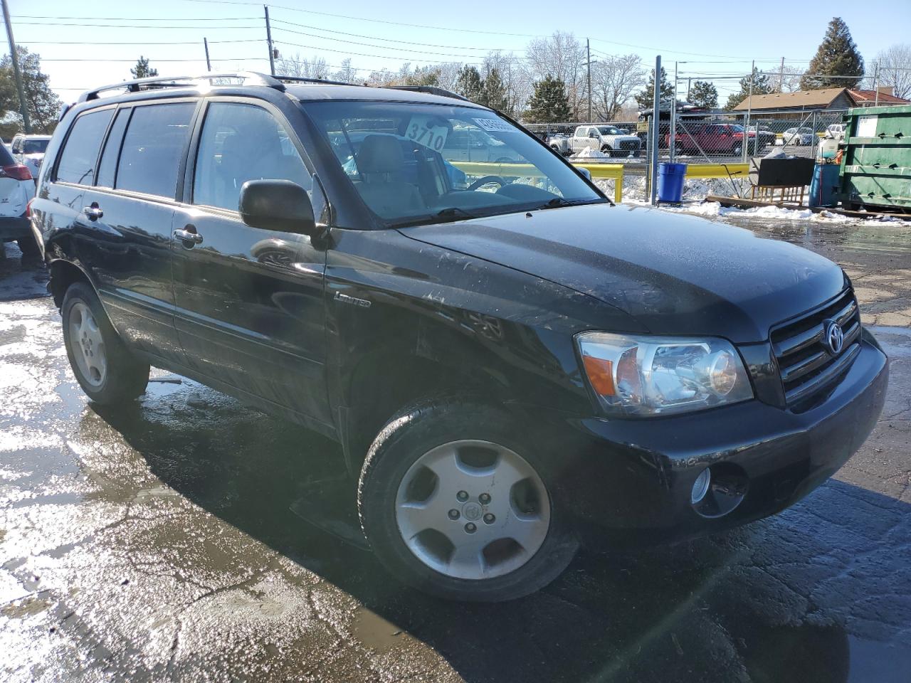 2006 Toyota Highlander VIN JTEEP21A560160741 Copart auction photo, rear end / hail damage thumbnail 4