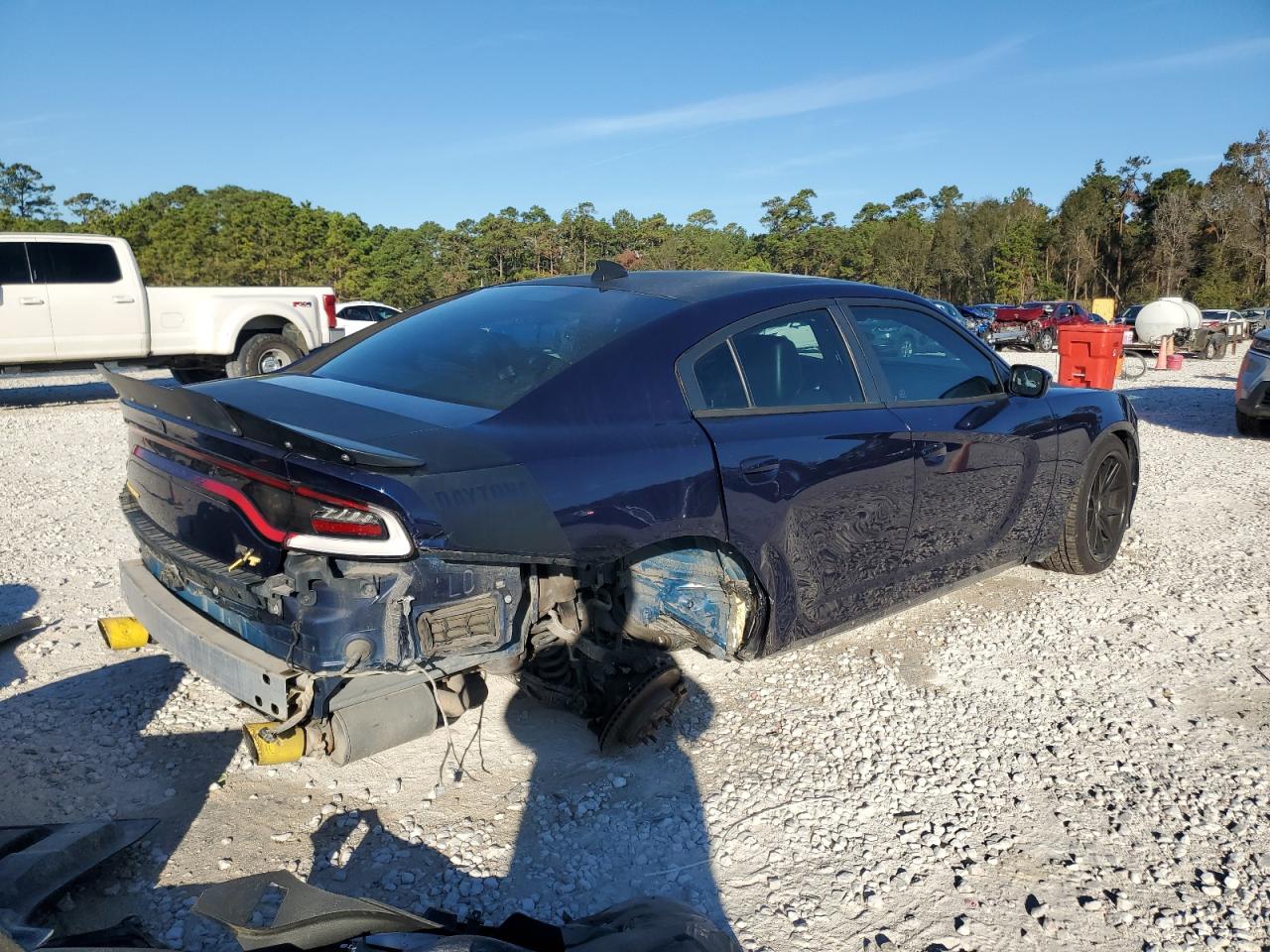 2017 Dodge Charger VIN 2C3CDXCT4HH533058 Copart auction photo, rear end / side damage thumbnail 3