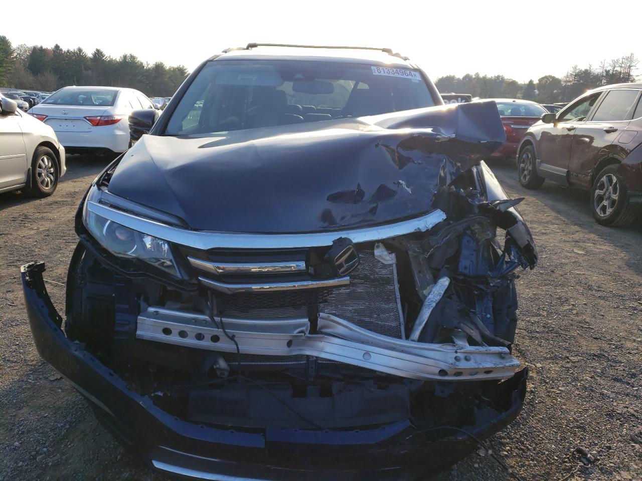 2016 Honda Pilot VIN 5FNYF6H97GB052728 Copart auction photo, front end / minor dent/scratches damage thumbnail 5