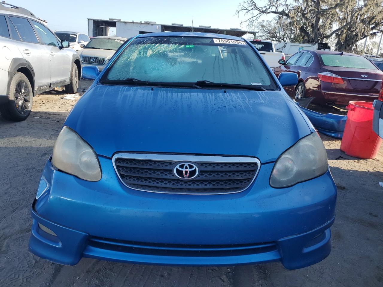 2008 Toyota Corolla VIN 2T1BR32E08C883284 Copart auction photo, side / rear end damage thumbnail 5