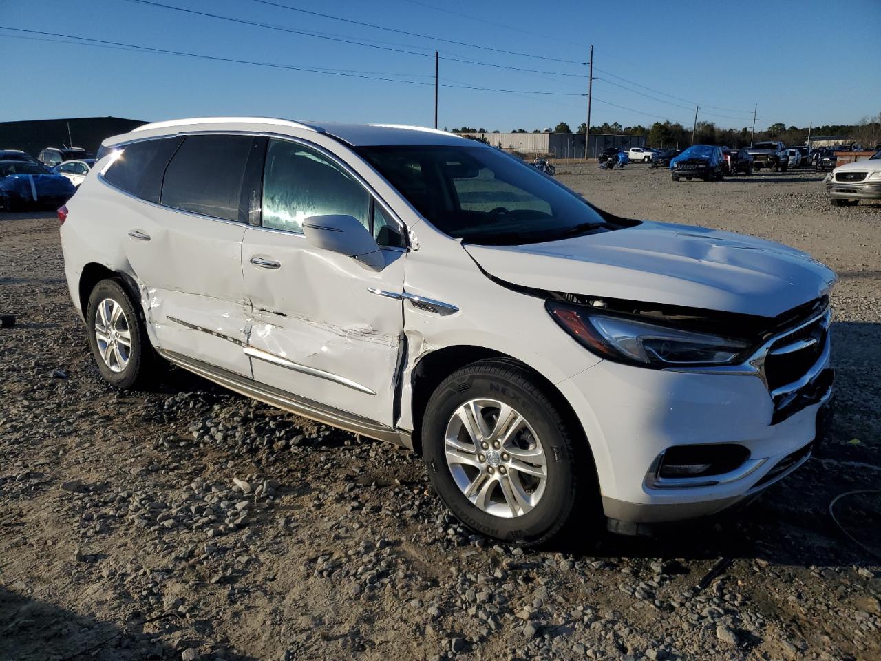 2021 Buick Enclave VIN 5GAERBKW7MJ207656 Copart auction photo, side / front end damage thumbnail 4