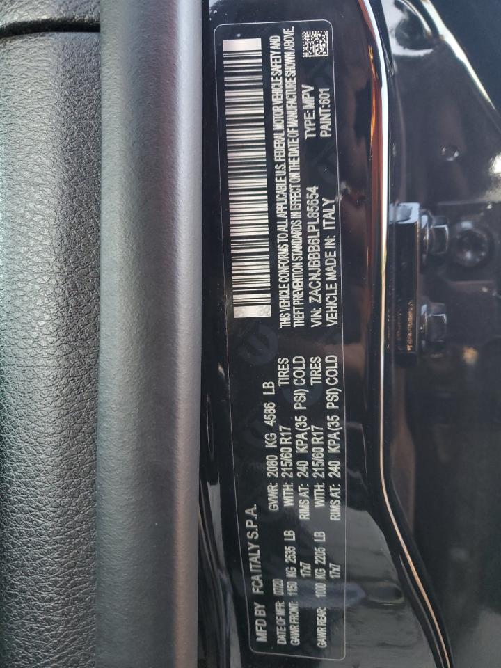 2020 Jeep Renegade VIN ZACNJBBB6LPL85654 Copart auction photo, front end damage thumbnail 13
