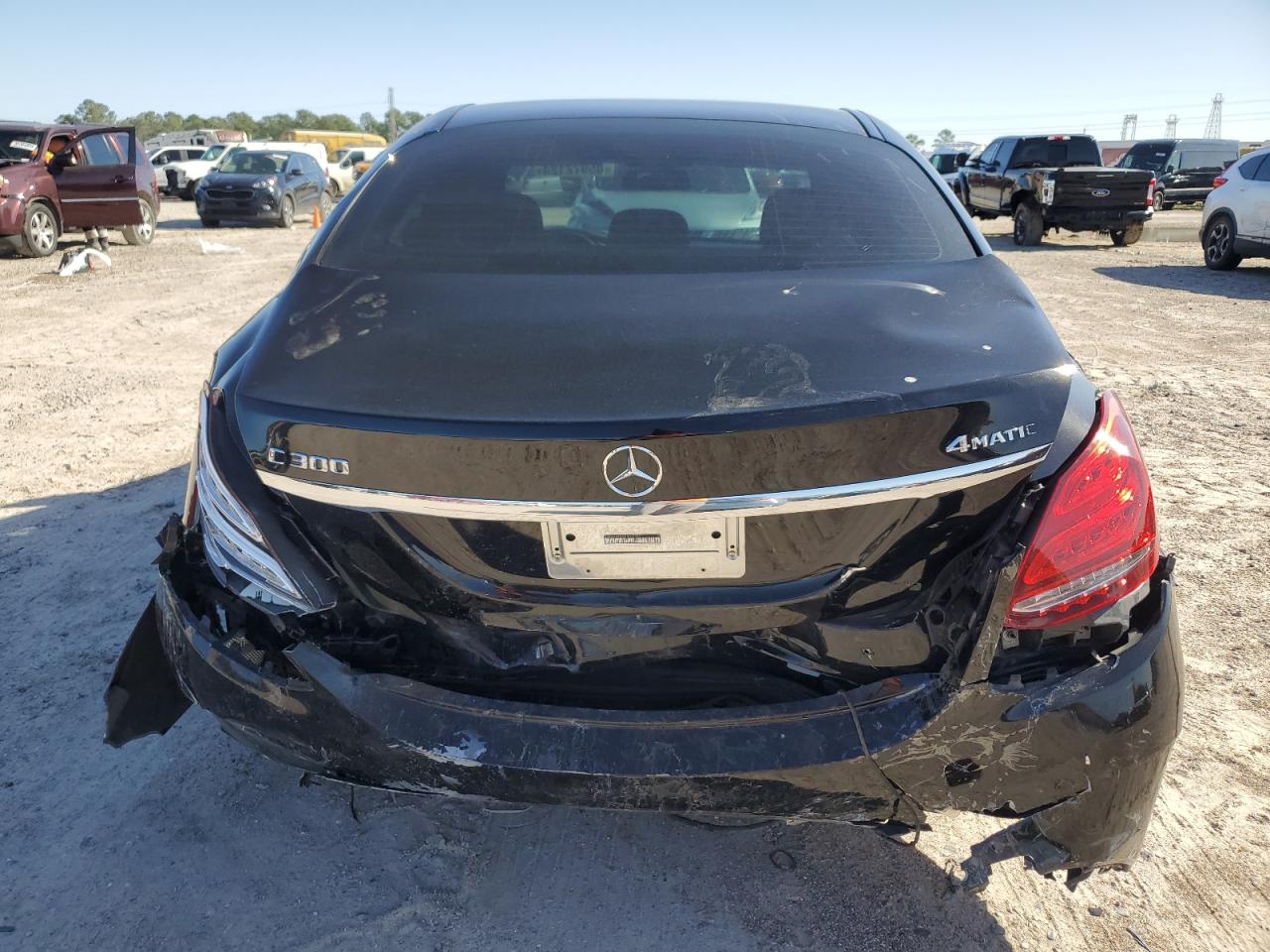 2015 Mercedes-Benz C-klasse VIN 55SWF4KB4FU007587 Copart auction photo, rear end damage thumbnail 6