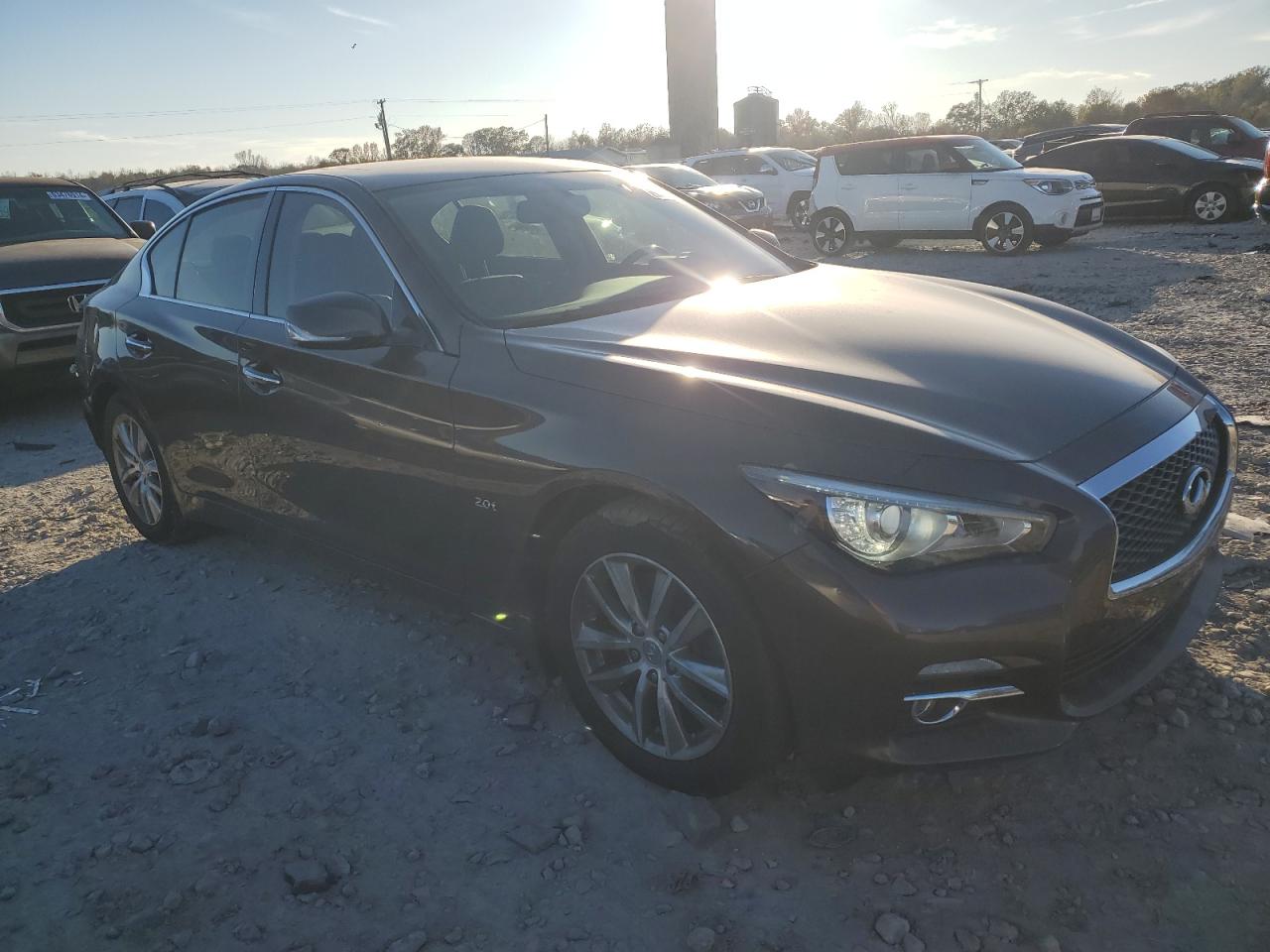 2016 Infiniti Q50 VIN JN1CV7AR0GM253605 Copart auction photo, rear end damage thumbnail 4