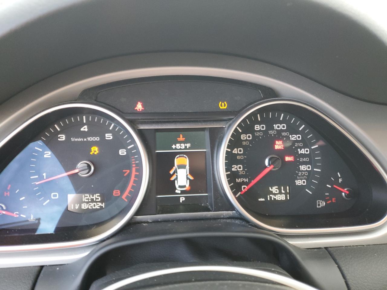 2015 Audi Q7 VIN WA1LGAFEXFD003582 Copart auction photo, front end / rear end damage thumbnail 9