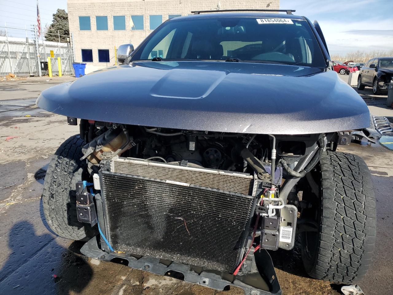 2016 Jeep Grand Cherokee VIN 1C4RJFBG7GC307658 Copart auction photo, front end / side damage thumbnail 5