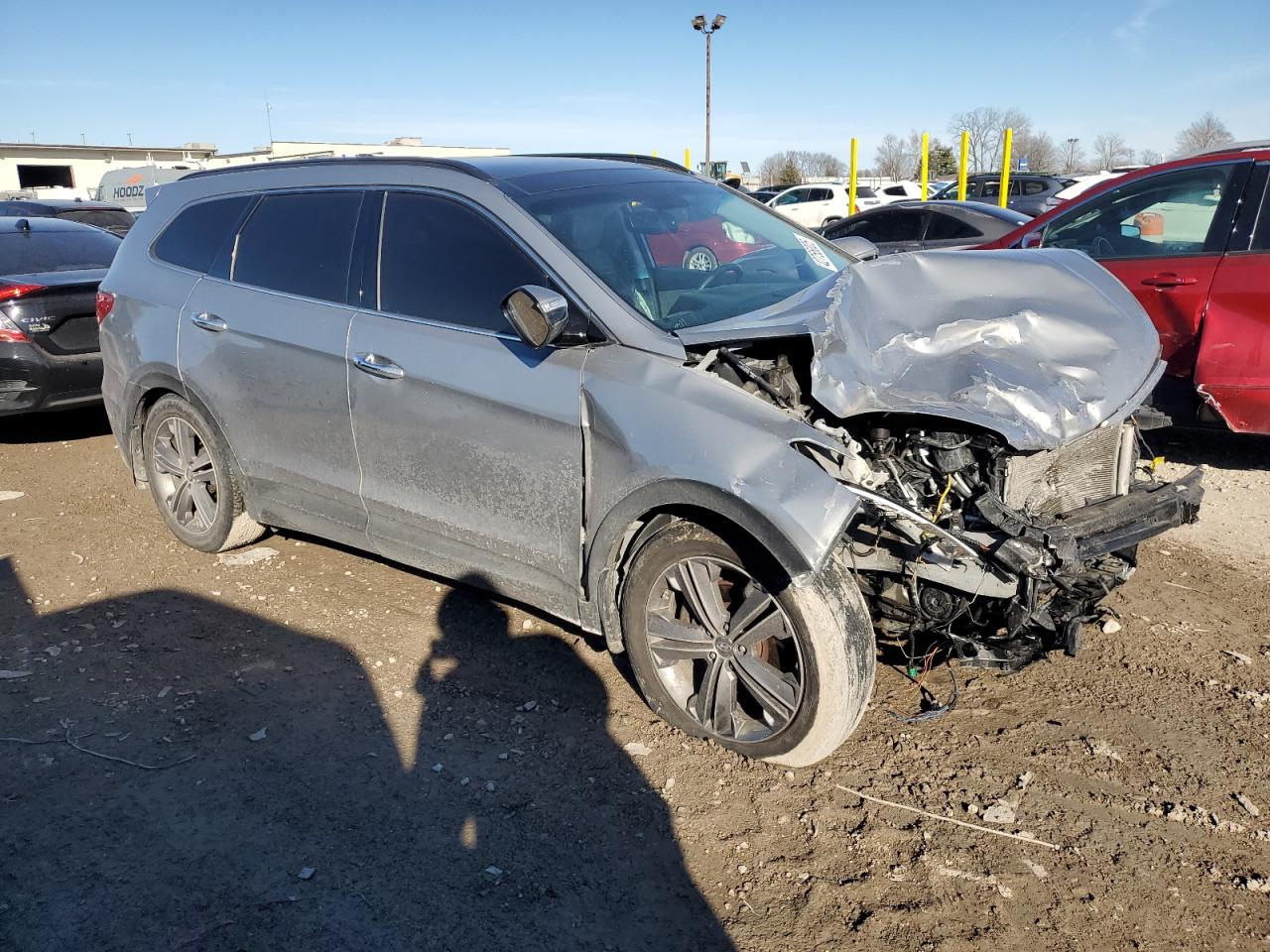 2014 Hyundai Santa Fe VIN KM8SR4HF4EU083510 Copart auction photo, front end / minor dent/scratches damage thumbnail 4