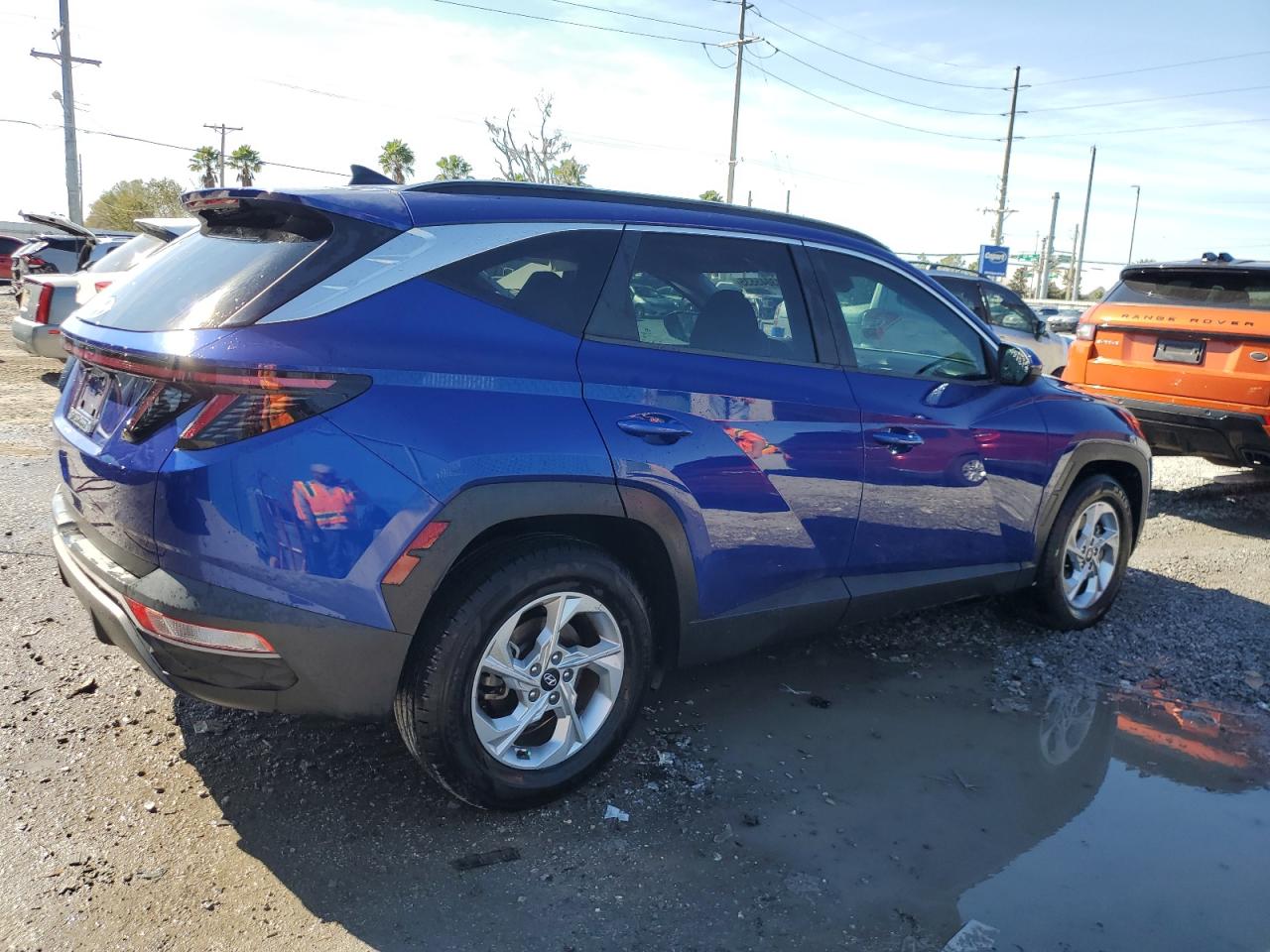 2022 Hyundai Tucson VIN 5NMJB3AE7NH046538 Copart auction photo, front end / side damage thumbnail 3