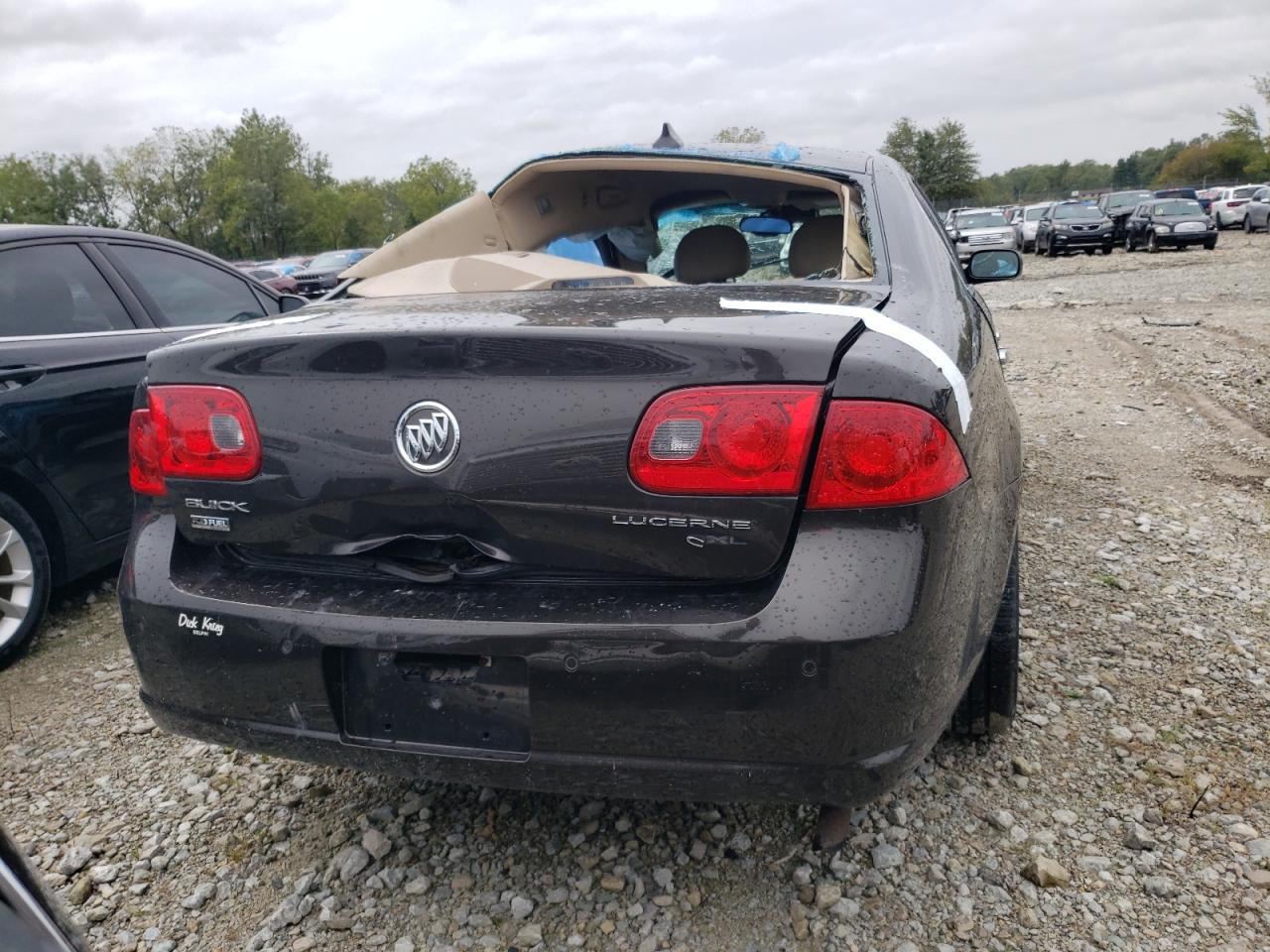 2009 Buick Lucerne VIN 1G4HD57M79U114267 Copart auction photo, all over / top/roof damage thumbnail 6