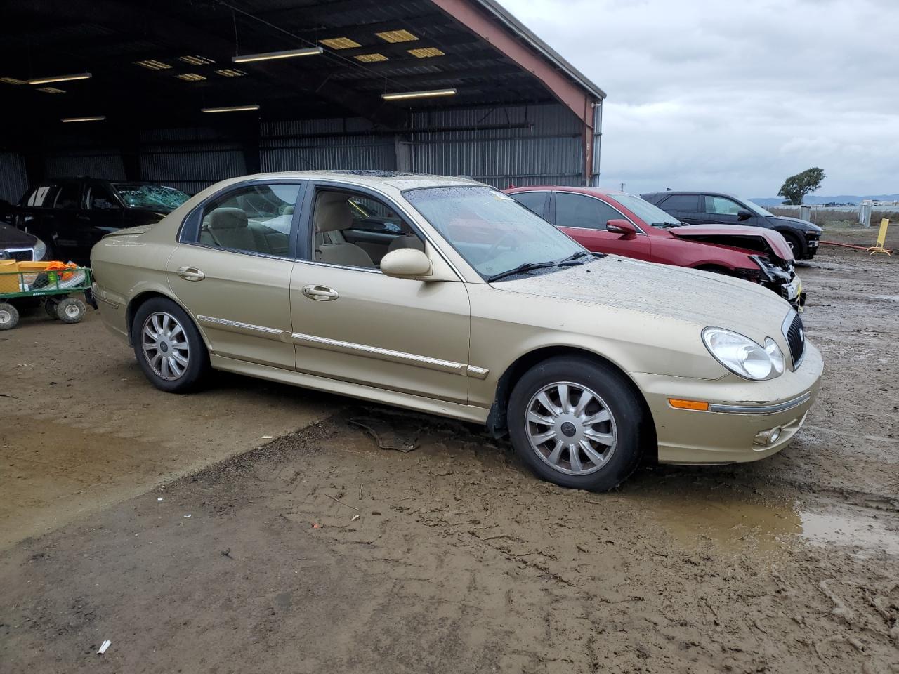 2004 Hyundai Sonata VIN KMHWF35H84A037544 Copart auction photo, rear end / side damage thumbnail 4