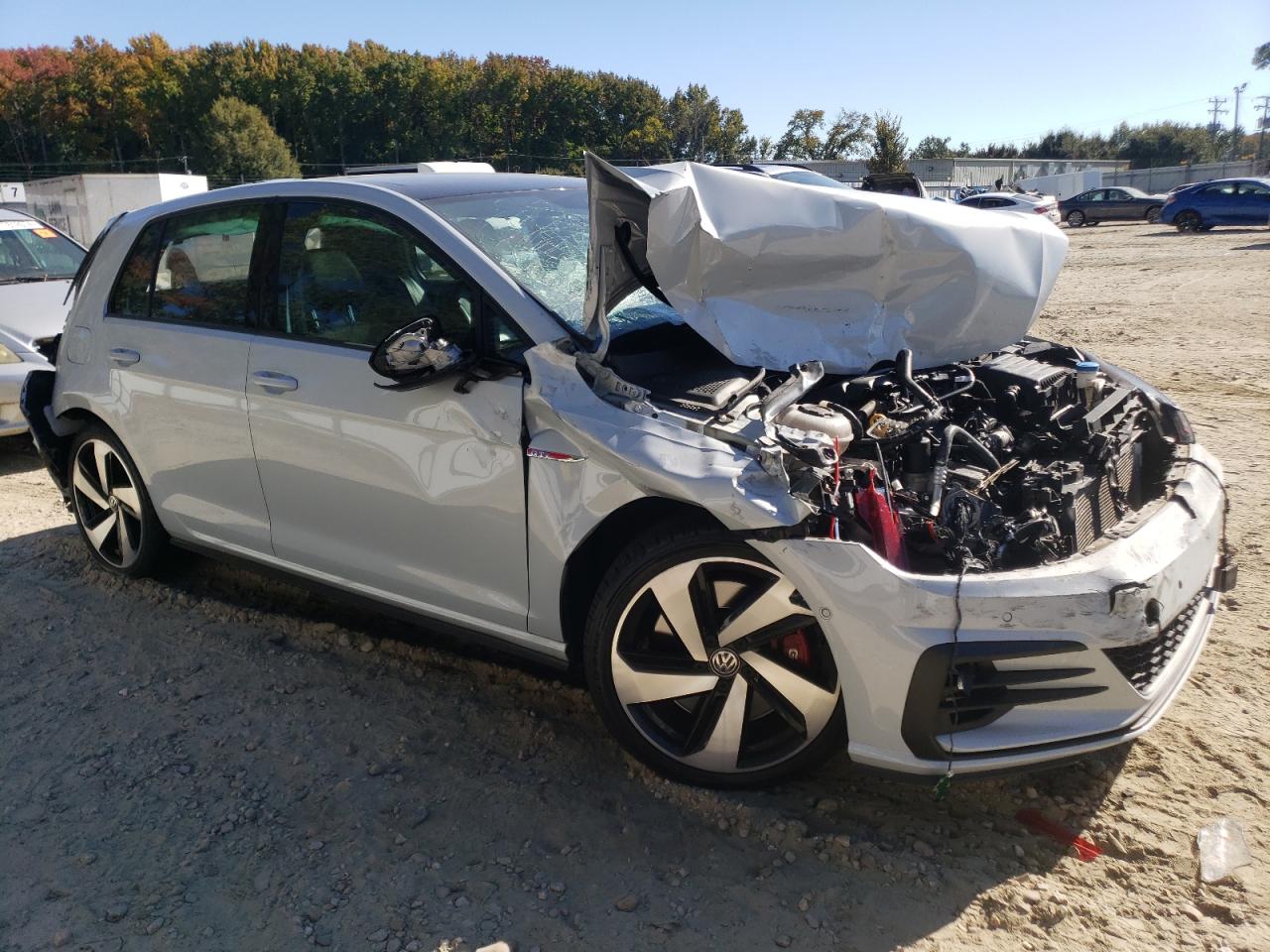 2019 Volkswagen GTI VIN 3VW6T7AU6KM018706 Copart auction photo, front end / rear end damage thumbnail 4